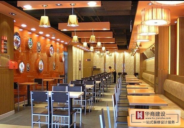 广州快餐店装修设计,快餐店风格布局规划