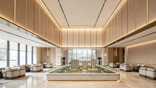售楼中心&样板房装修定制｜华商建设：以精工美学，赋能楼盘价值升级